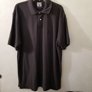 Faconnable Mens XL Brown Short Sleeve Polo Shirt